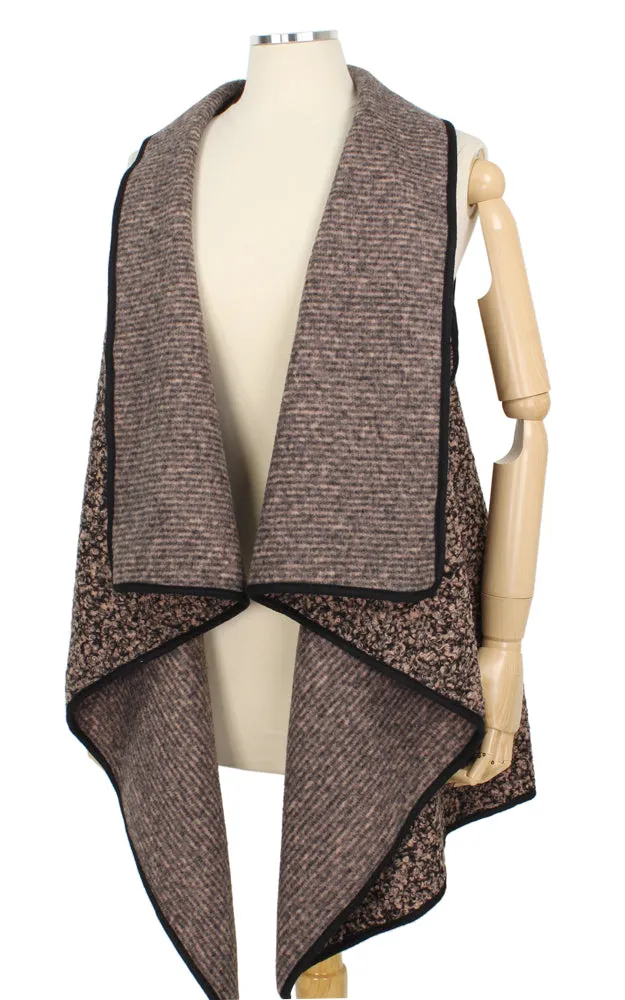 EAV9739 Furry Reversible Cozy Vest