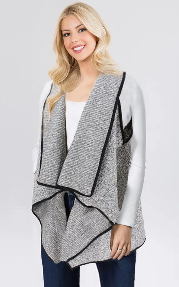 EAV9739 Furry Reversible Cozy Vest