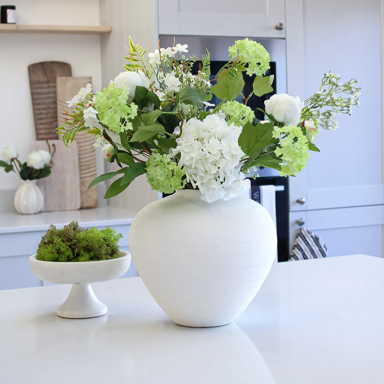 Eccleston Matt White Textured Vase
