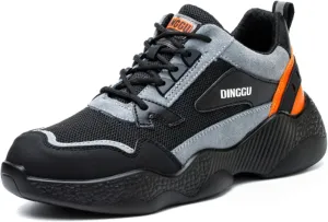 Electrician Insulated Shoes Steel Toe Boots Labor Shoes Work Shoes Safety Shoes Welding Shoes Protect Your Toes Waterproof and Puncture Resistant,A-EU-44