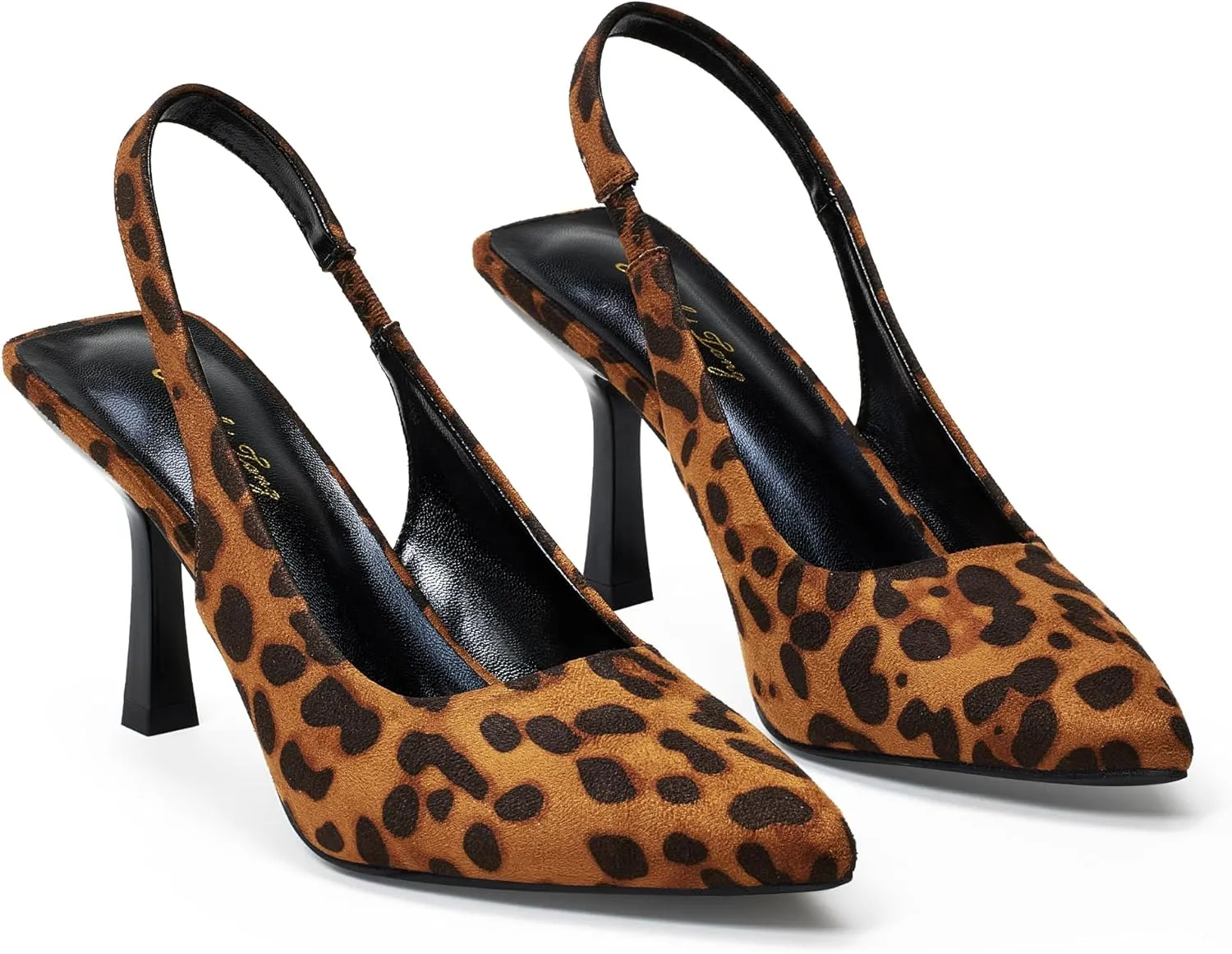 Elisabet Tang 3.14 in Trendy Slingback Stiletto Pumps for Women - Sexy Slip on Pointed Closed Toe mid High Heels Daily Party Office