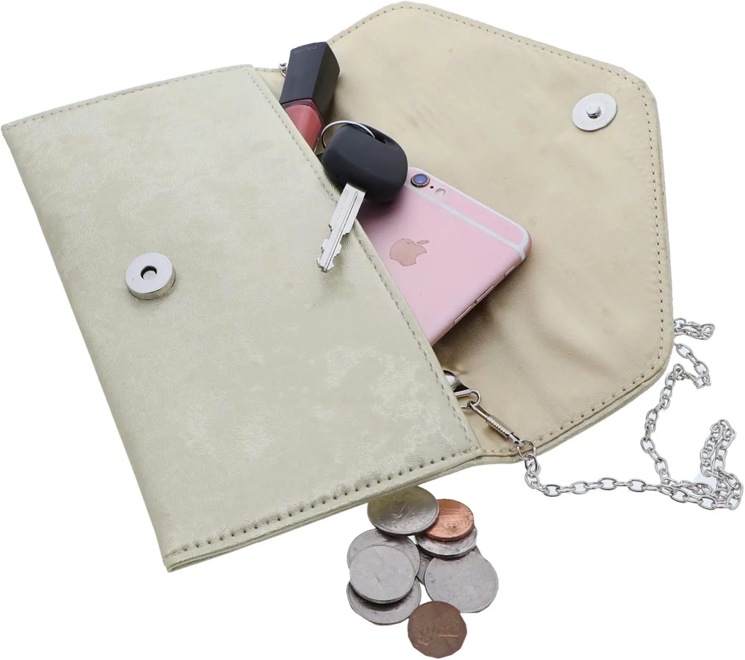 Envelope Clutch with Texture Simple Evening Purse