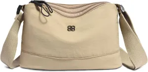 Eslcorri Crossbody Bags for Women, Small Shoulder Bag Nylon Simple Purse with Zipper, Lightweight Casual Simple Purse