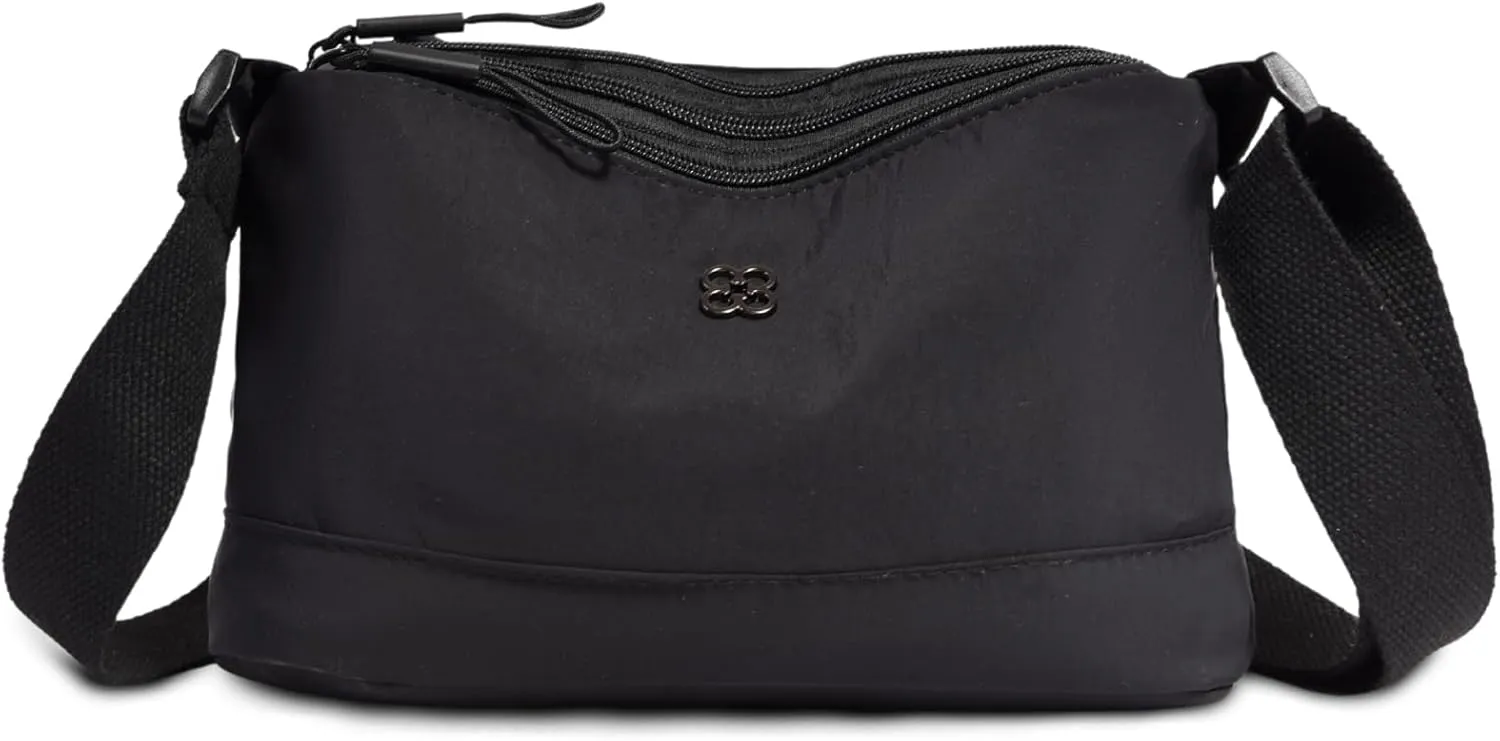 Eslcorri Crossbody Bags for Women, Small Shoulder Bag Nylon Simple Purse with Zipper, Lightweight Casual Simple Purse