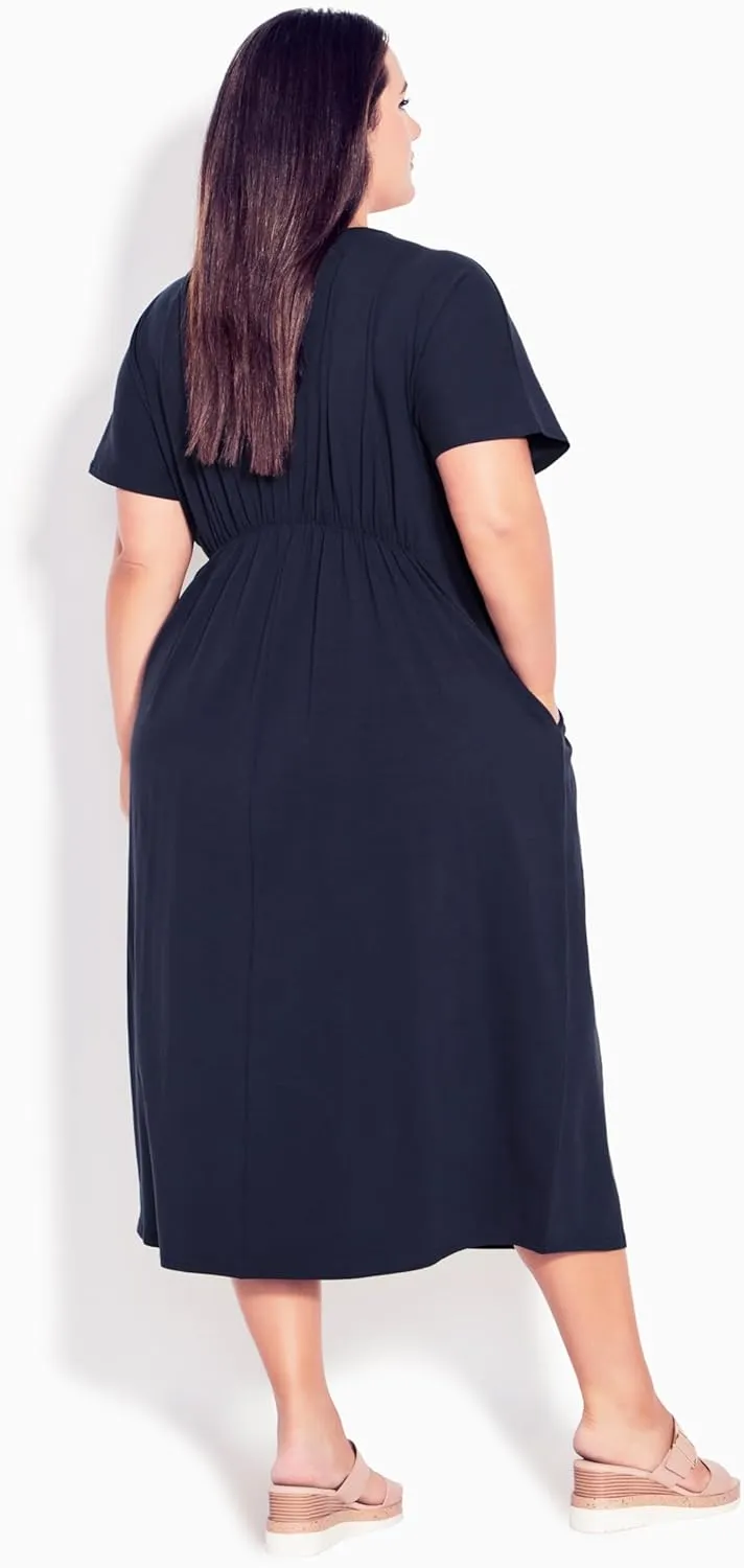 EVANS Women's Plus Size Dress Cool TIE