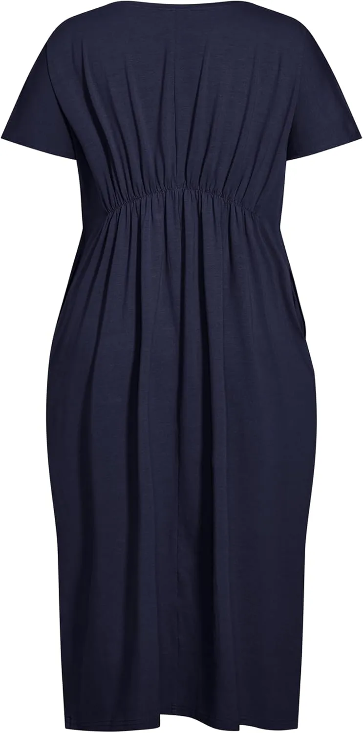 EVANS Women's Plus Size Dress Cool TIE