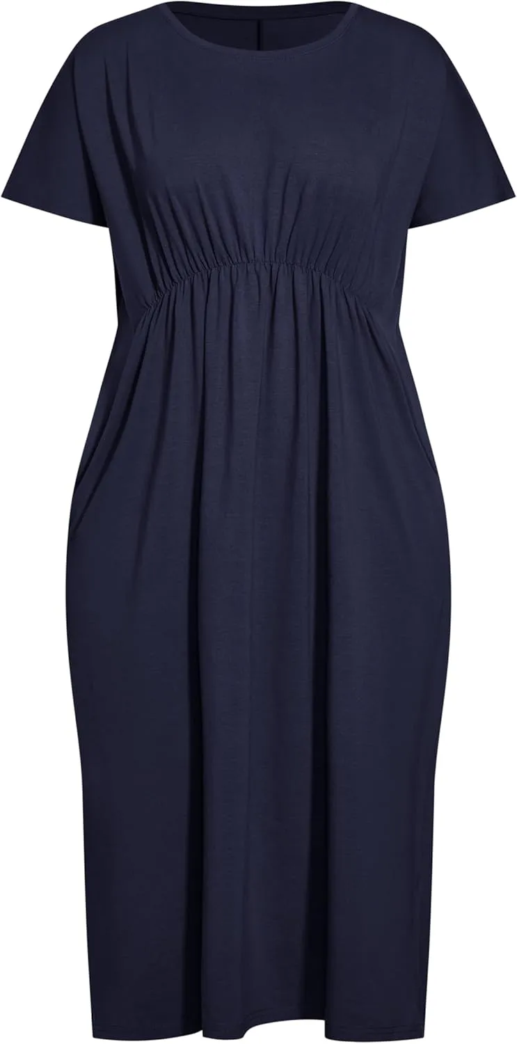 EVANS Women's Plus Size Dress Cool TIE