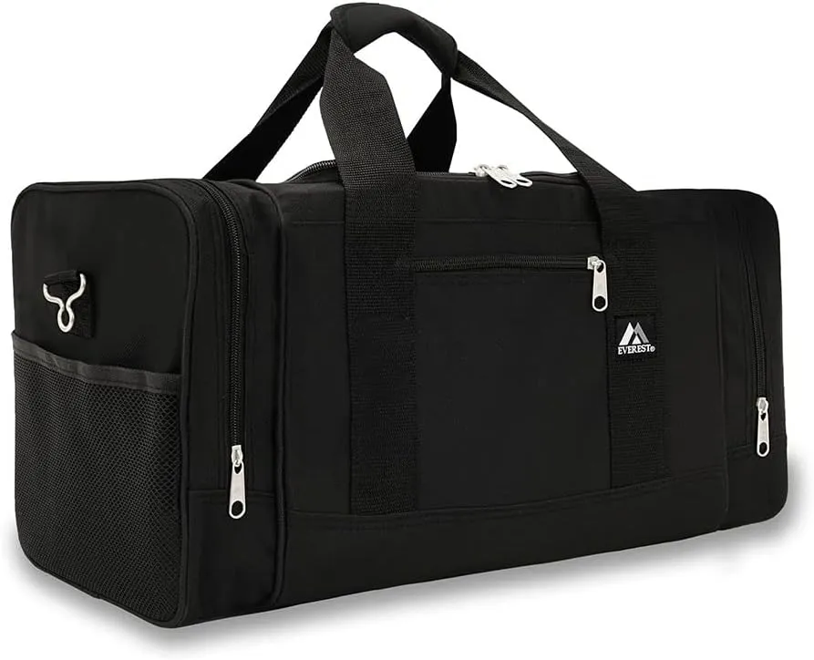 Everest Luggage Sporty Gear Bag, Black, Black, One Size