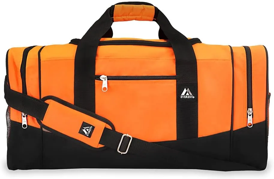 Everest Sporty Crossover Duffel Bag, Orange, One Size,020-OG/BK