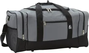 Everest Sporty Travel Duffel Bag, Dark Gray, One Size