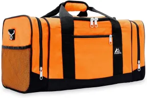 Everest Sporty Travel Duffel Bag, Orange, One Size