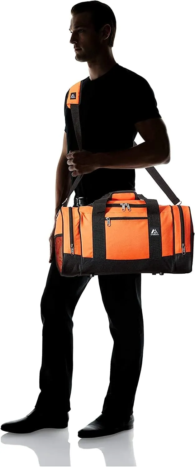 Everest Sporty Travel Duffel Bag, Orange, One Size