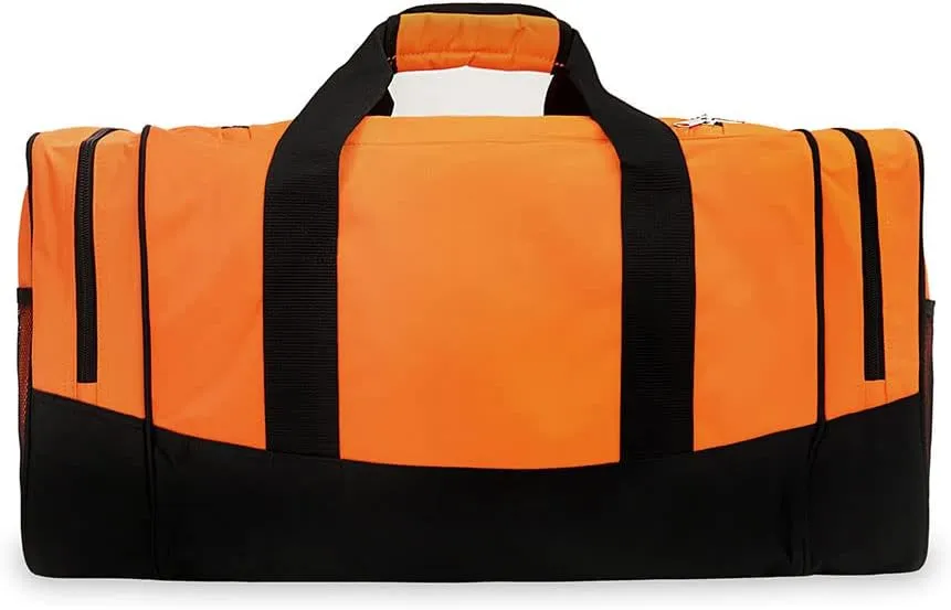 Everest Sporty Travel Duffel Bag, Orange, One Size