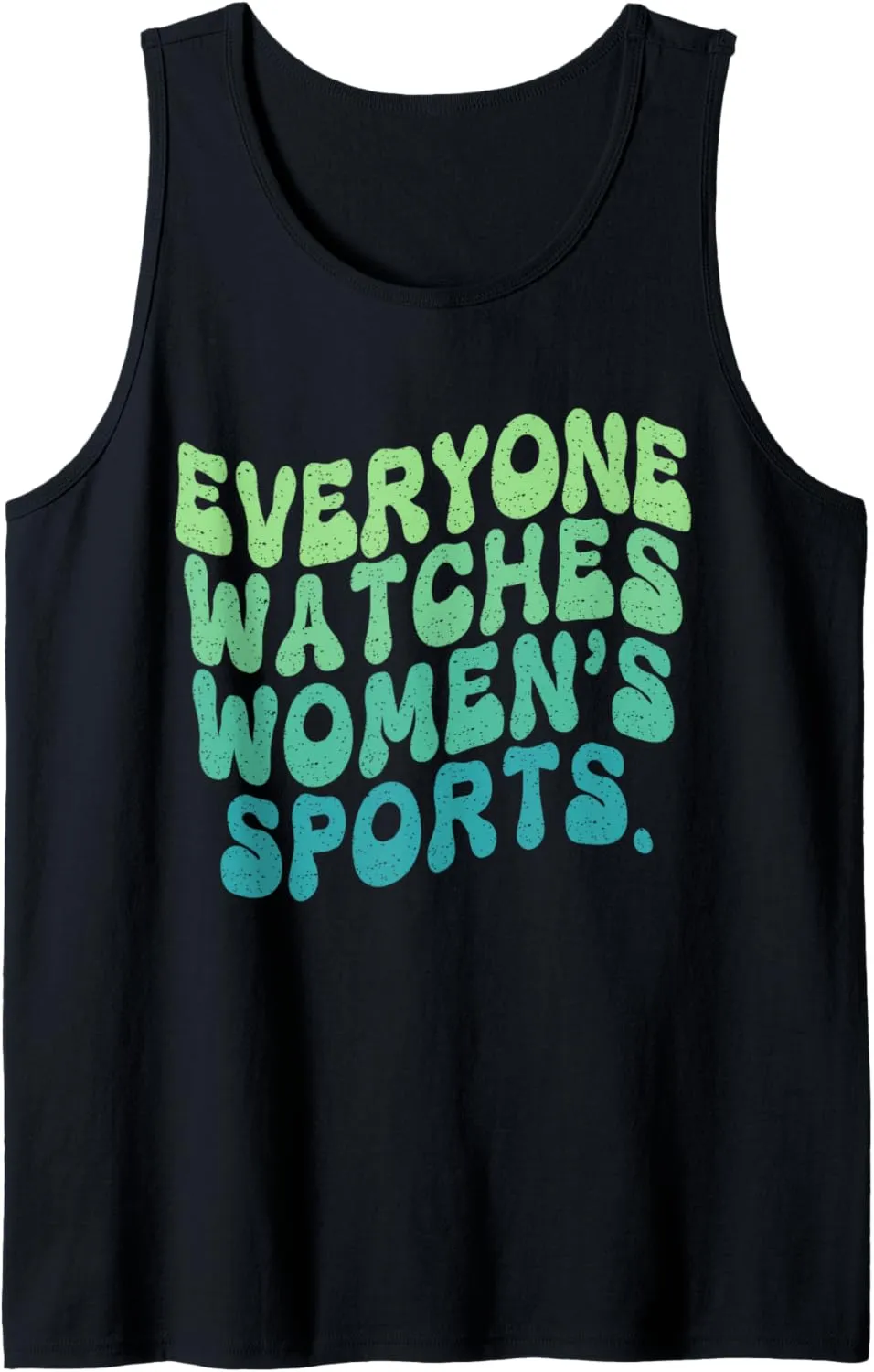 Everyone Watches Women's Sports Groovy Adult & Kids Tank Top