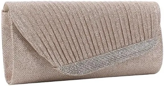Fabric Art Pleated Clutch Purses Simple Versatile Evening Bag