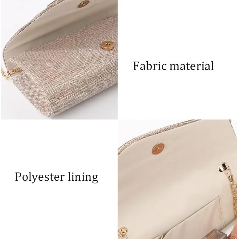 Fabric Art Pleated Clutch Purses Simple Versatile Evening Bag