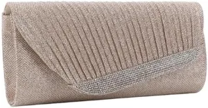 Fabric Art Pleated Clutch Purses Simple Versatile Evening Bag