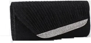 Fabric Art Pleated Clutch Purses Simple Versatile Evening Bag