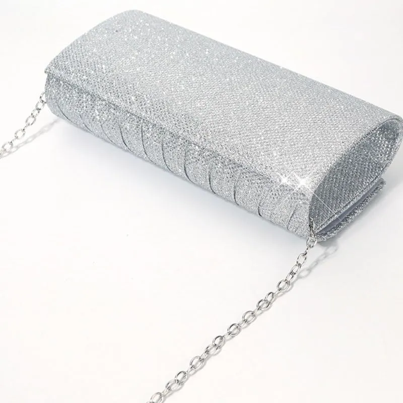Fabric Art Pleats Evening Bag French Simple Clutch Purses