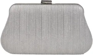 Fabric Art Silver Banquet Handbag Simple Versatile Dress Evening Bag