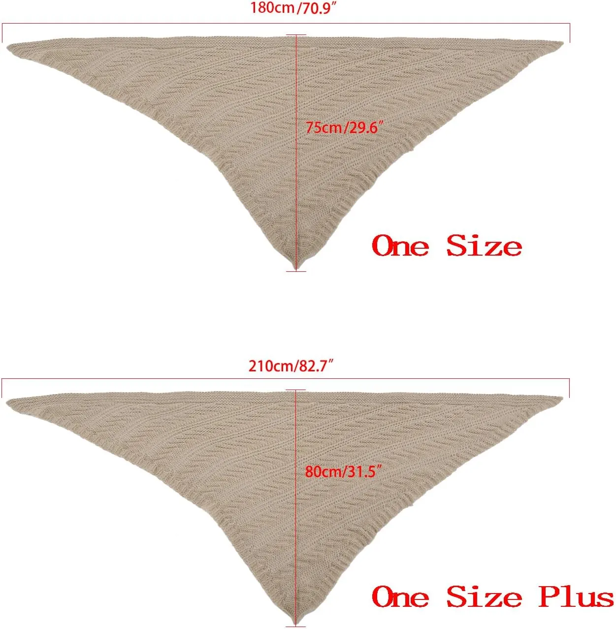 FAD-4U Women Winter Warm Scarf Medieval Vintage Knitted Cosy Wrap Shawl Warm Ladies Sweater Triangular Scarves Cape