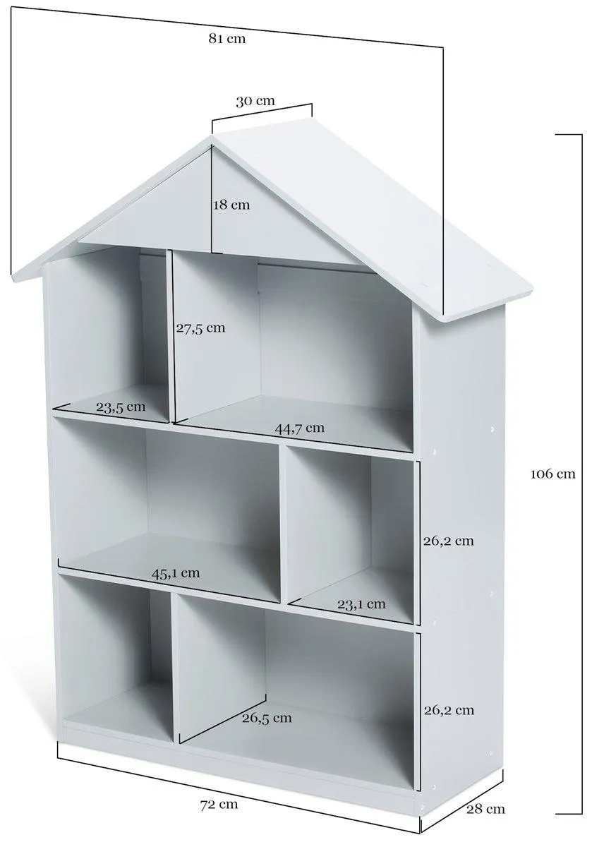 FIJN House Bookshelf (Grey)