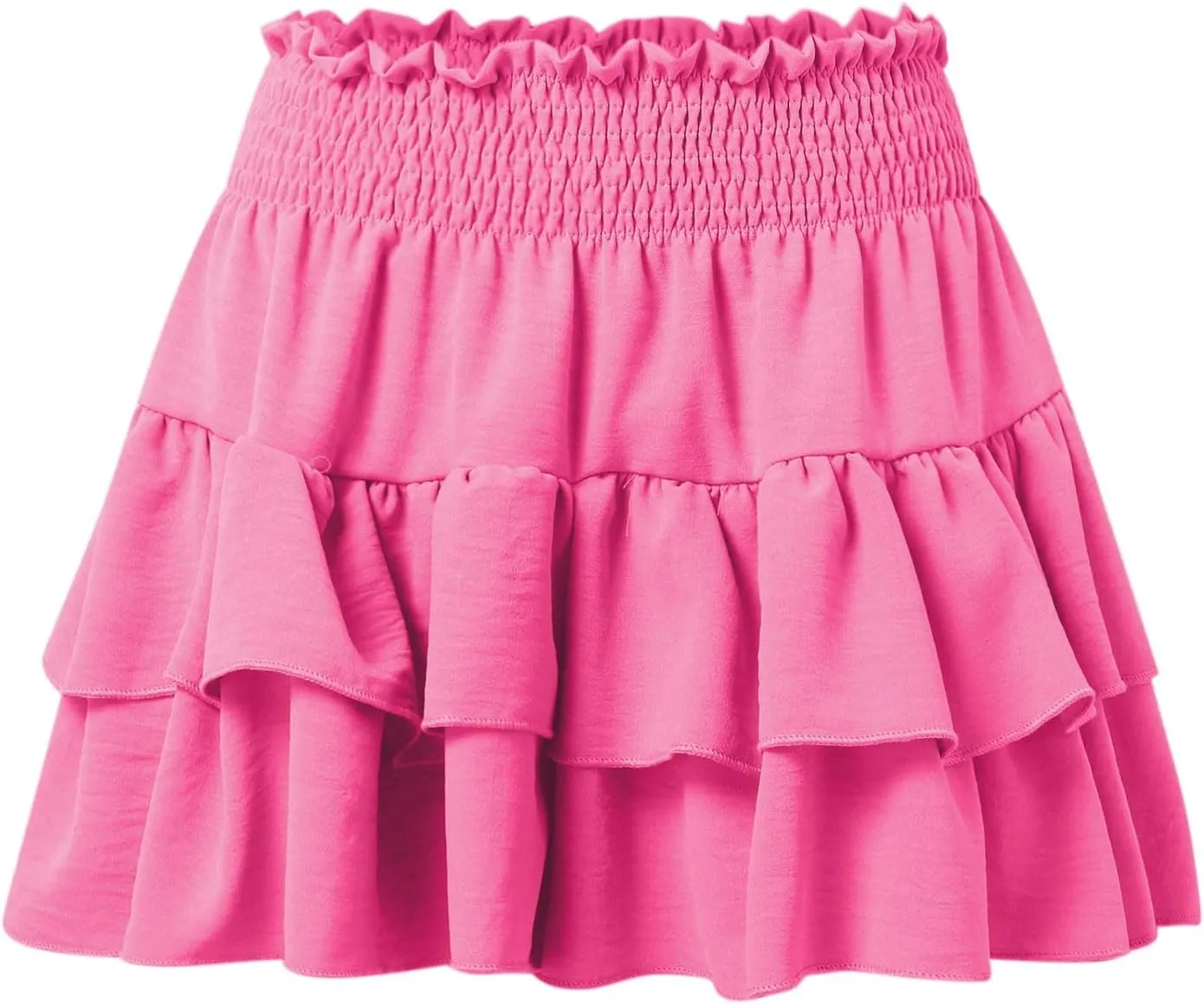 Flowy Shorts for Women Casual Elastic High Waisted Boho Skorts Ruffle Mini Skirts Running Tennis Butterfly Shorts