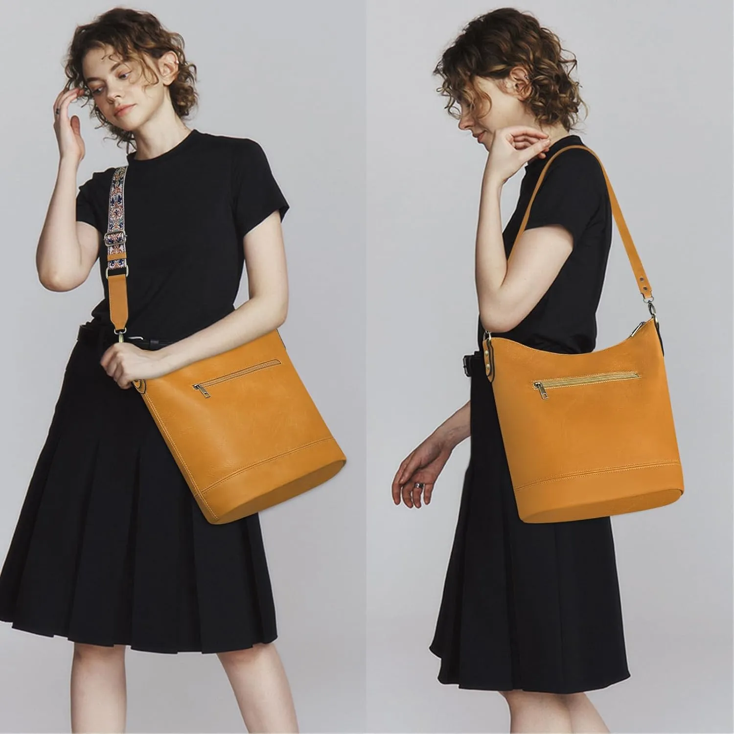 FUKUYIN Purses for Women Large Hobo Handbags Designer Top Handle Satchel Shoulder Purse Soft Faxu Leather Trendy