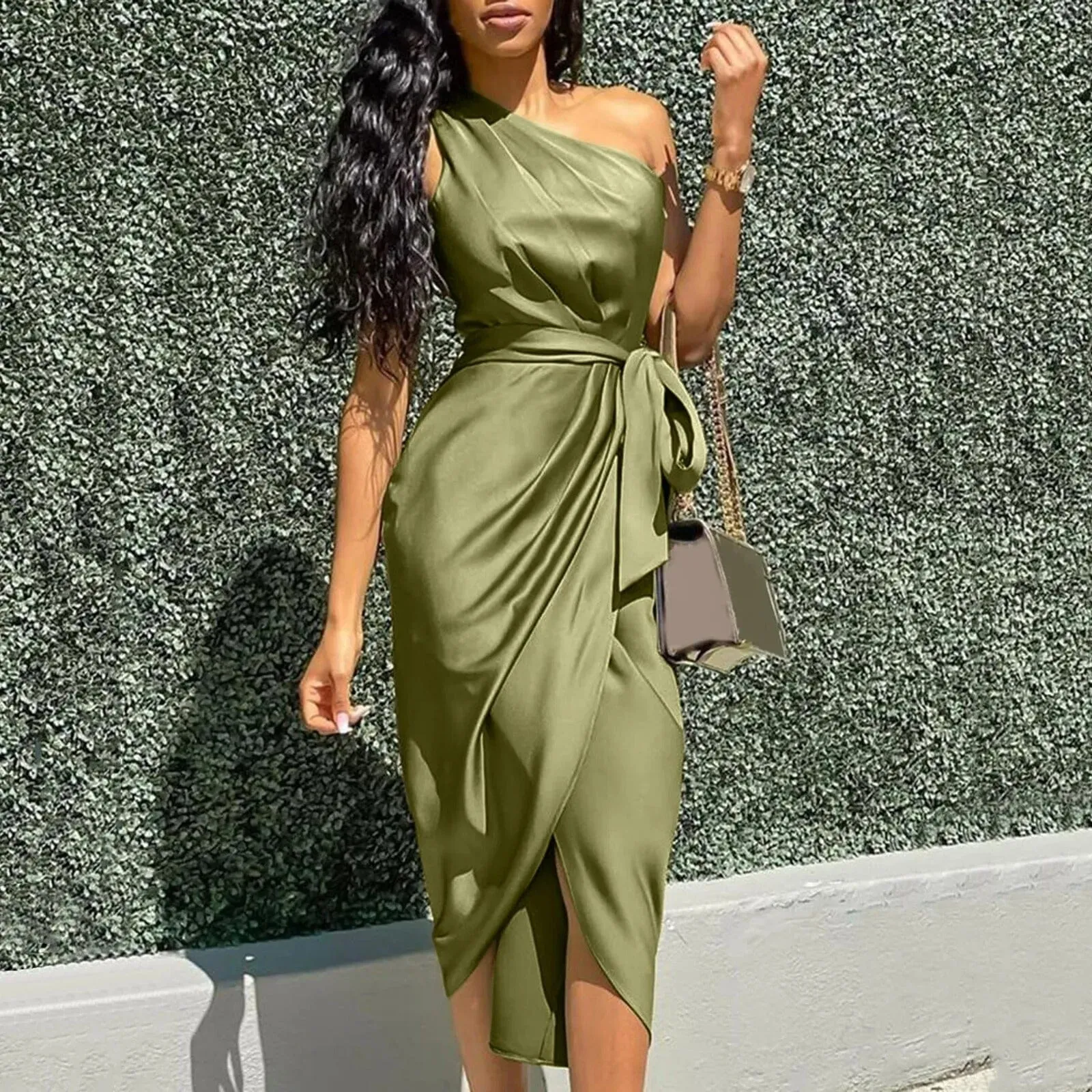 Gabriella | Silk Asymmetrical Dress