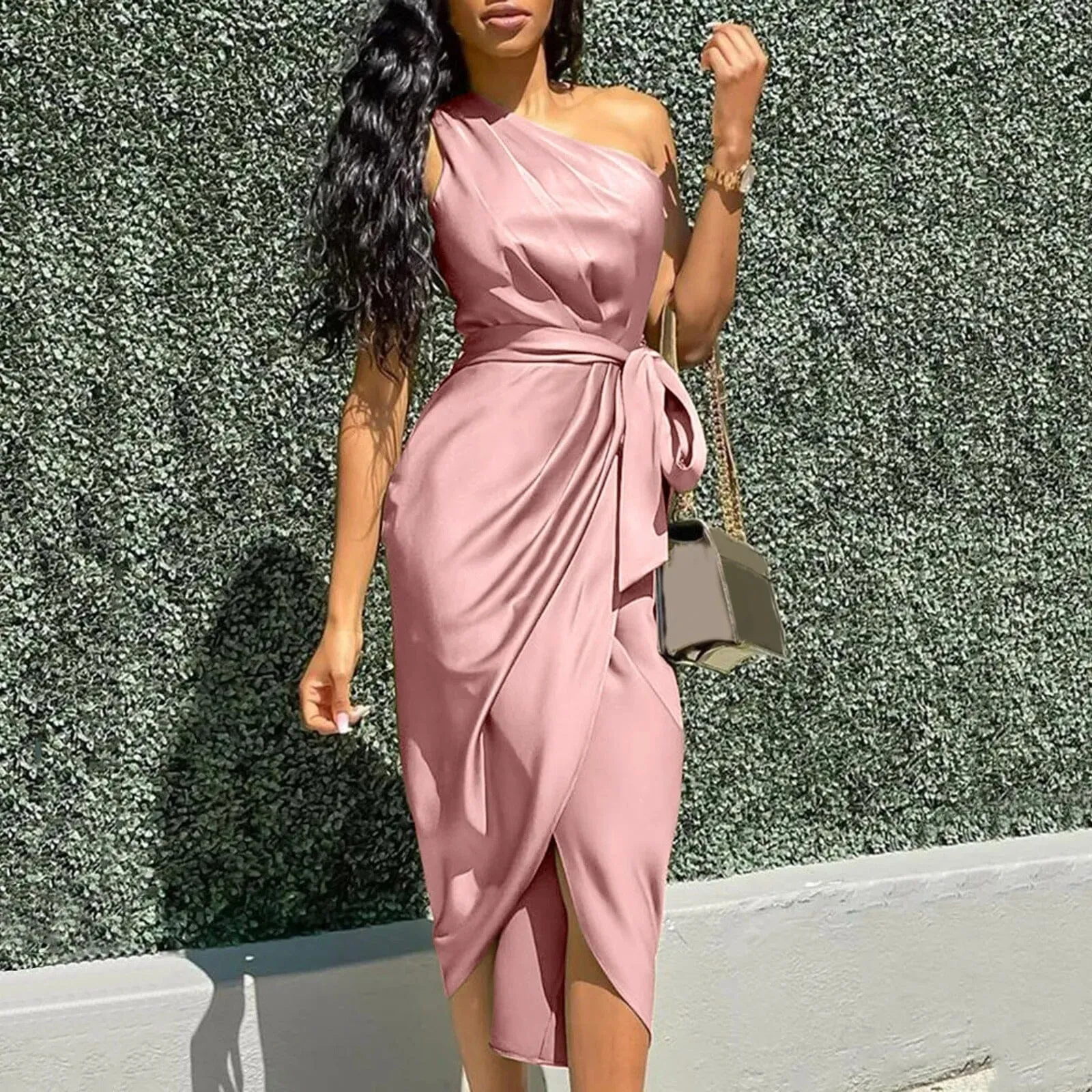 Gabriella | Silk Asymmetrical Dress