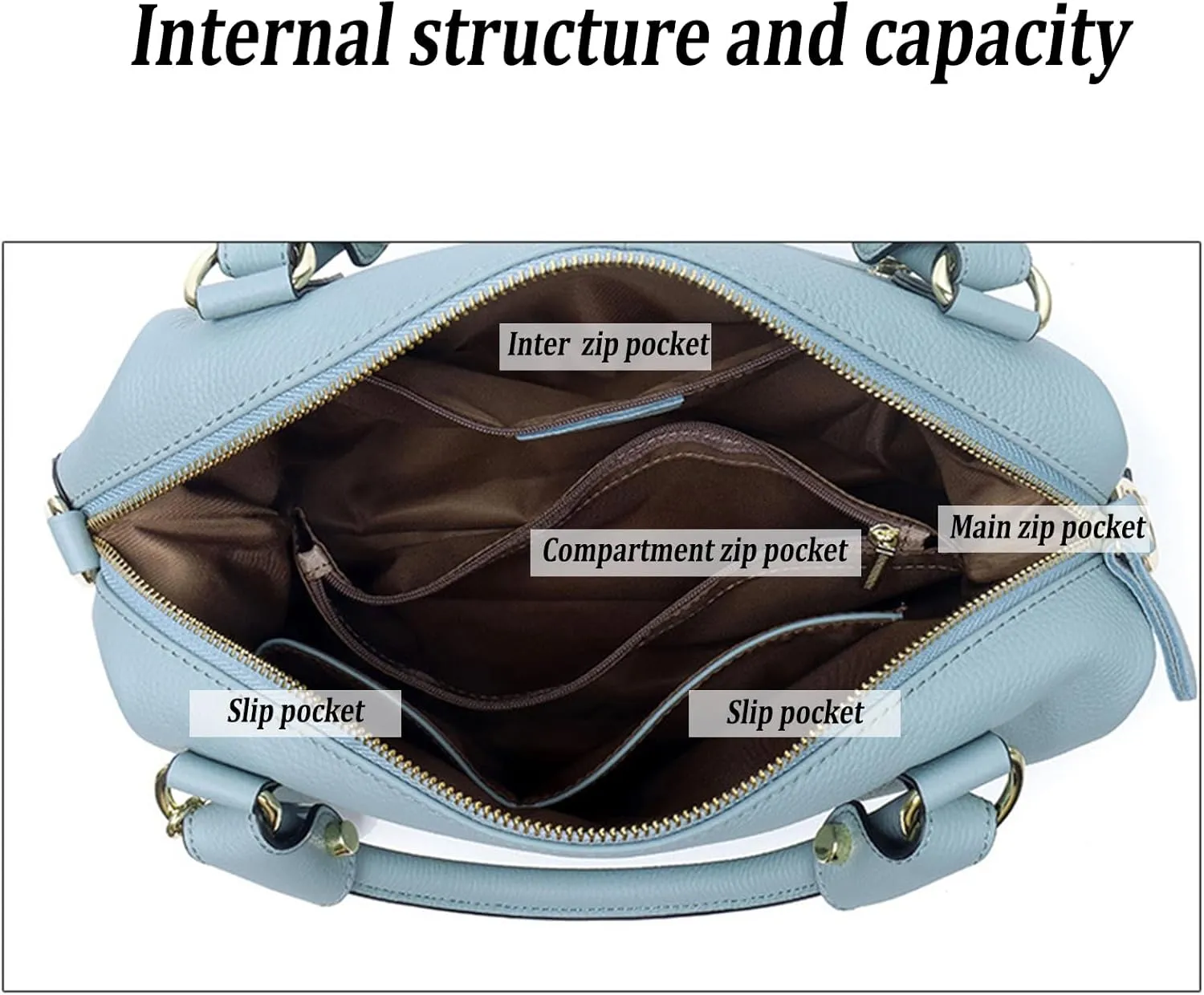 Genuine Leather Purses and Handbags for Women Boston Tote Bags Crossbody Satchel Purse Work Shoulder Handbag