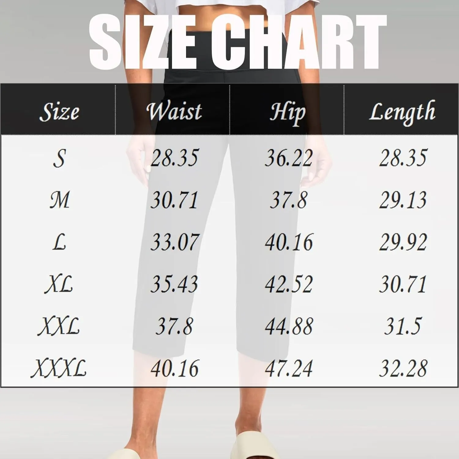 GIERIDUC Capris Pants for Women Dressy Summer Casual Stretch Wide Leg with Pockets Basic Leggings Crop Straight Yoga Pants