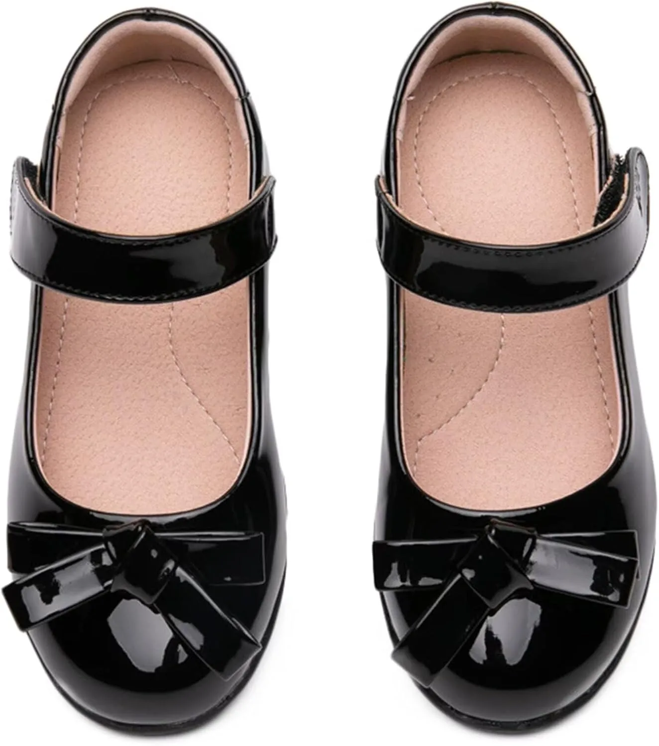 Girls Dress Shoes for School Wedding Church Party Leather Flats Princess Shoes Toddler/Kids