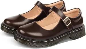 Girl's School Uniform Shoes Mary Jane Flats Oxford Dress Shoes