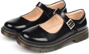 Girl's School Uniform Shoes Mary Jane Flats Oxford Dress Shoes