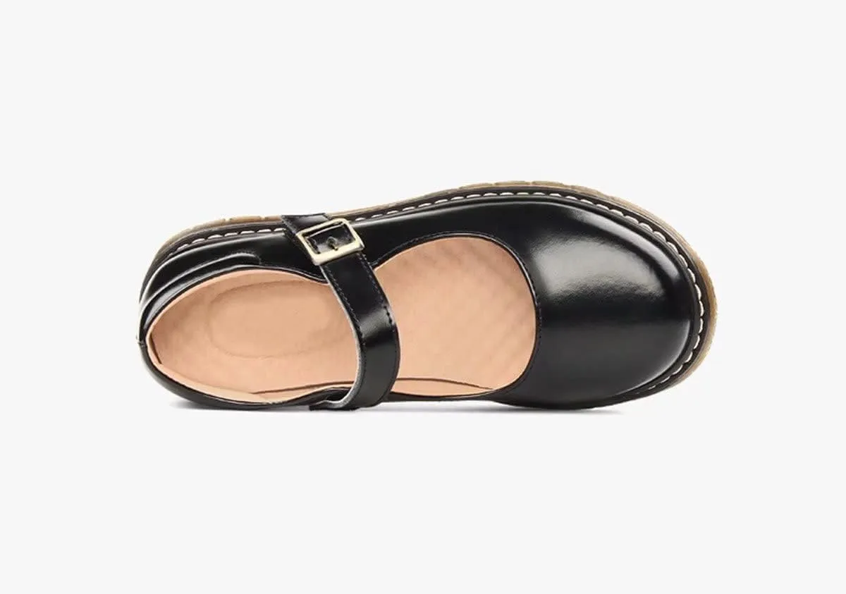 Girl's School Uniform Shoes Mary Jane Flats Oxford Dress Shoes