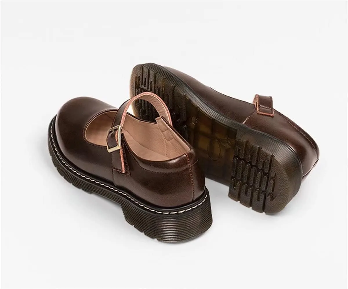 Girl's School Uniform Shoes Mary Jane Flats Oxford Dress Shoes