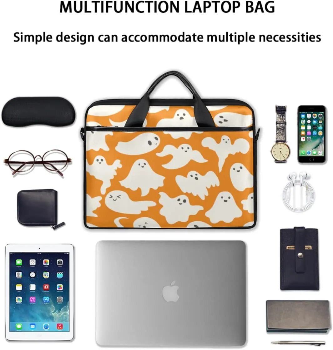 Gradient Geometric Shapes Laptop Shoulder Messenger Bag Waterproof Laptop Briefcase with Handle and Padded Strap Case Sleeve