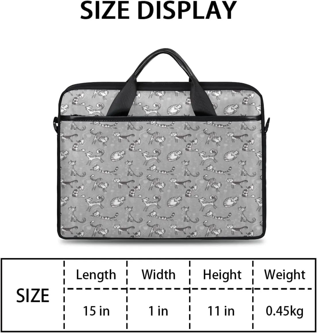 Gradient Geometric Shapes Laptop Shoulder Messenger Bag Waterproof Laptop Briefcase with Handle and Padded Strap Case Sleeve