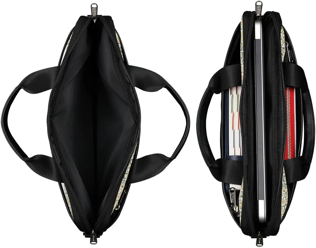 Gradient Geometric Shapes Laptop Shoulder Messenger Bag Waterproof Laptop Briefcase with Handle and Padded Strap Case Sleeve