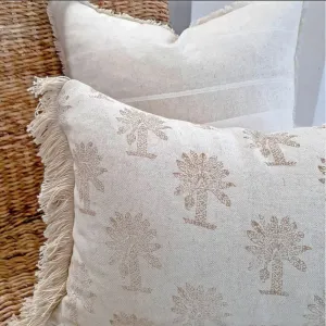 Hand Block Palm Cushion Cover - 50cm x 50cm