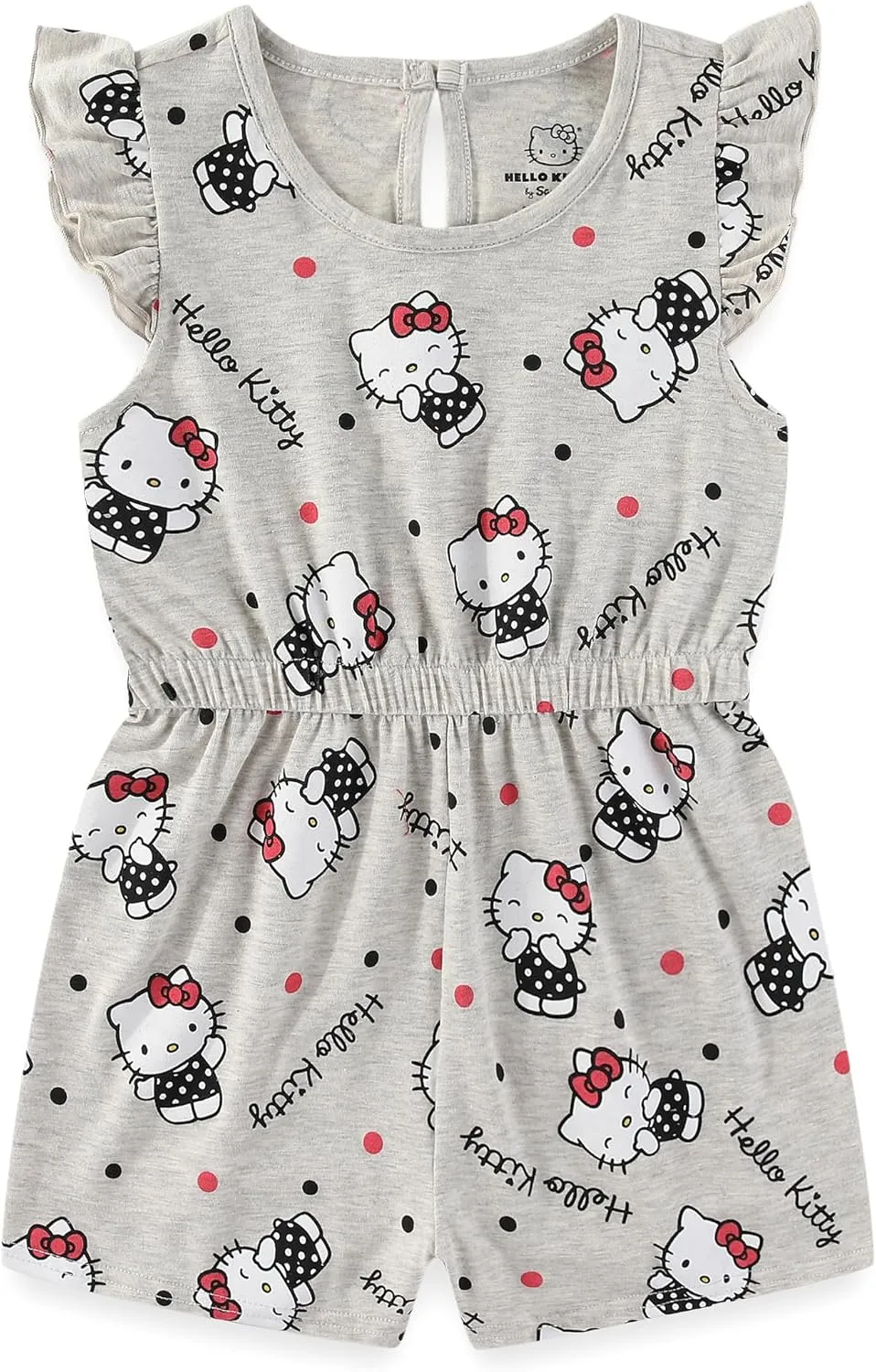 Hello Kitty Sanrio Girls 2 Pack Rompers for Toddlers and Big Kids