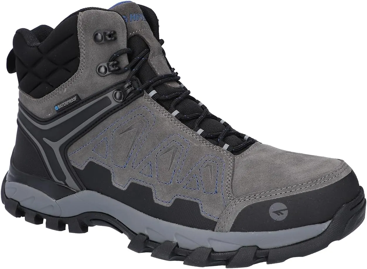 HI-TEC V-Lite Explorer WP Hiking Boots Charcoal/Grey/Dark Blue UK 13