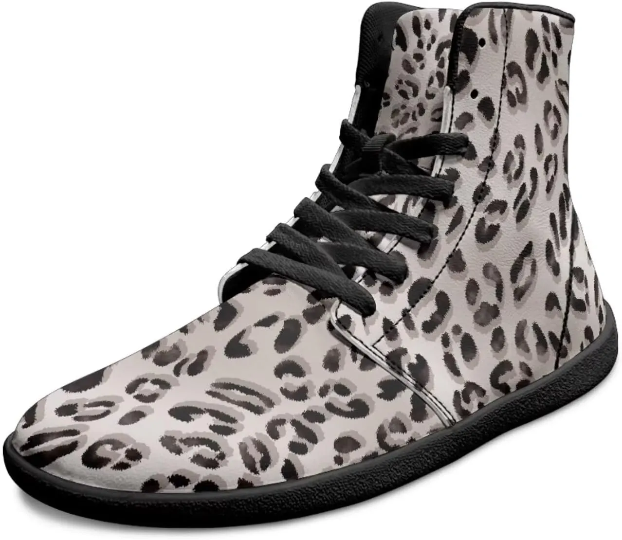 High Top Shoes for Men Barefoot Wide Toe Box Non-Slip Sneakers Outdoor Workout Walking Ankle Boots