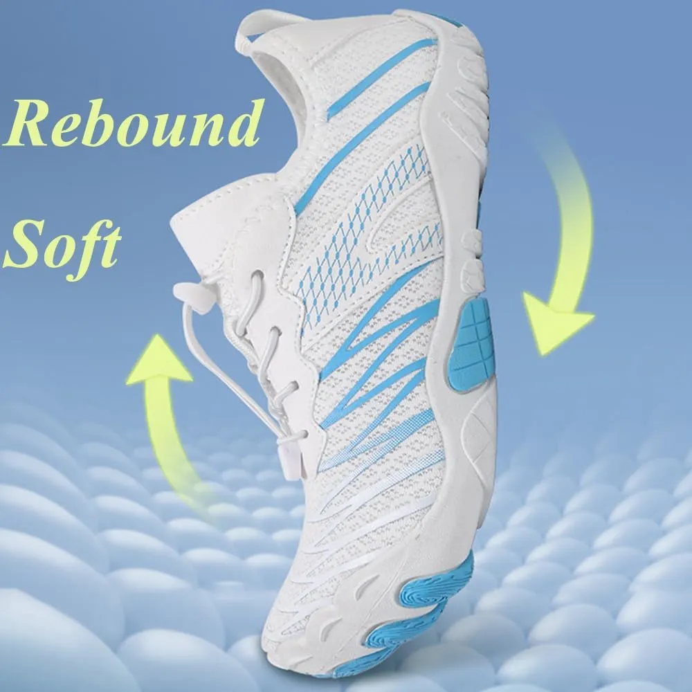 Hike Barefoot Footwear Women Men, Breathable Grounded Athletic Anti-Slip Shoes, Wide Toe Box Walking Beach Sneakers
