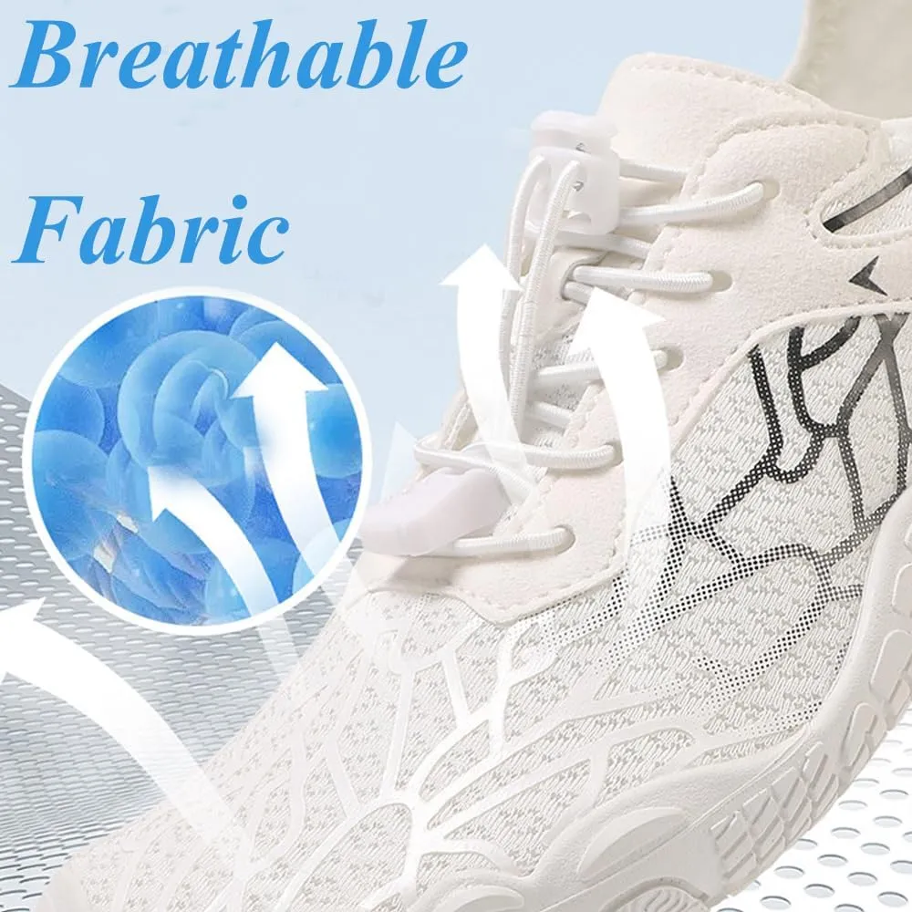 Hike Barefoot Footwear Women Men, Breathable Grounded Athletic Anti-Slip Shoes, Wide Toe Box Walking Beach Sneakers