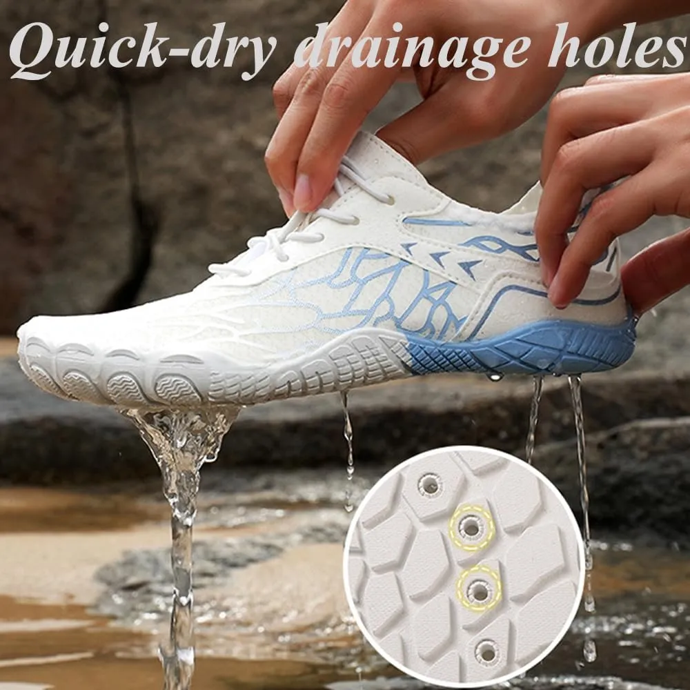 Hike Barefoot Footwear Women Men, Breathable Grounded Athletic Anti-Slip Shoes, Wide Toe Box Walking Beach Sneakers