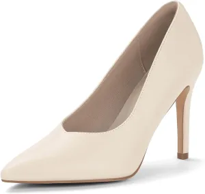 IDIFU IN4 High Heels Closed Toe Heels Women's Pumps Stiletto Pointed Toe Dress Shoes for Women Wedding Prom Bridal Work Office Business Prom Bride Trendy Dressy Sexy Comfortable Pumps Shoes