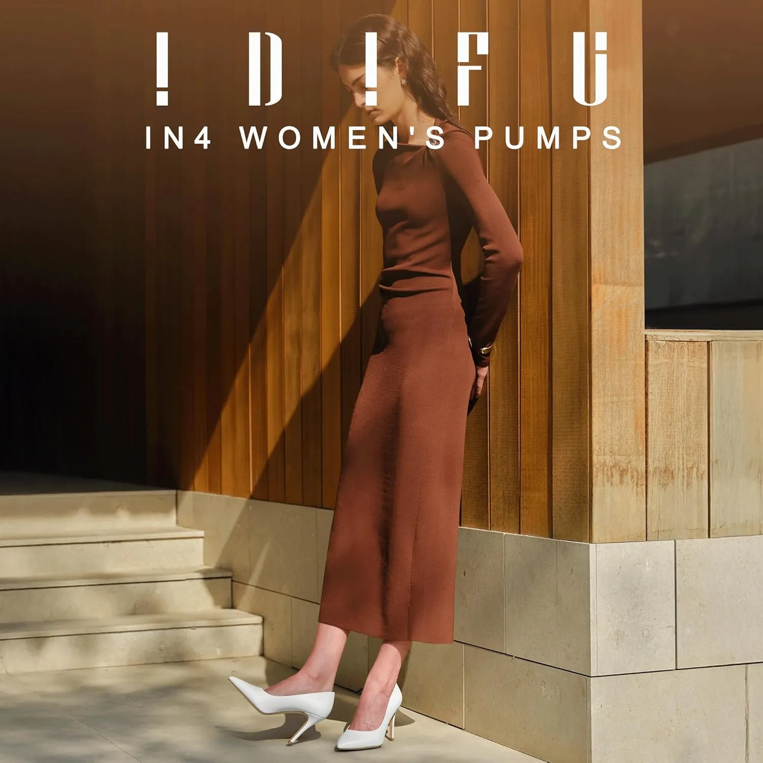 IDIFU IN4 High Heels Closed Toe Heels Women's Pumps Stiletto Pointed Toe Dress Shoes for Women Wedding Prom Bridal Work Office Business Prom Bride Trendy Dressy Sexy Comfortable Pumps Shoes