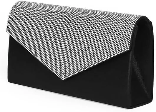 Inlaid Rhinestone Envelope Bag Simple Versatile Banquet Handbag